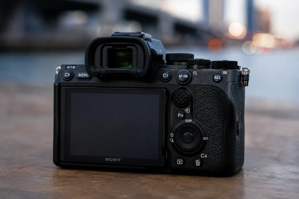 Sony A7 IV display