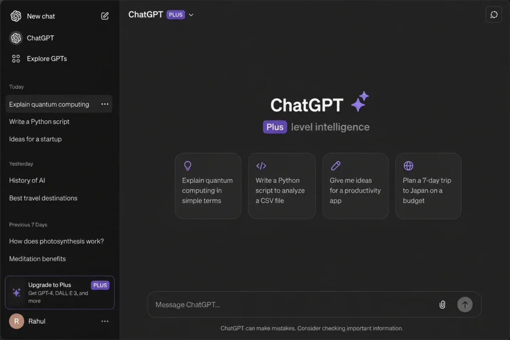 chatgpt plus features