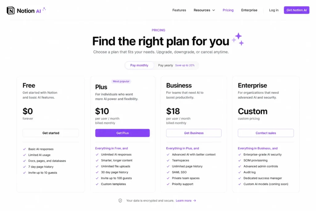 Notion AI Pricing