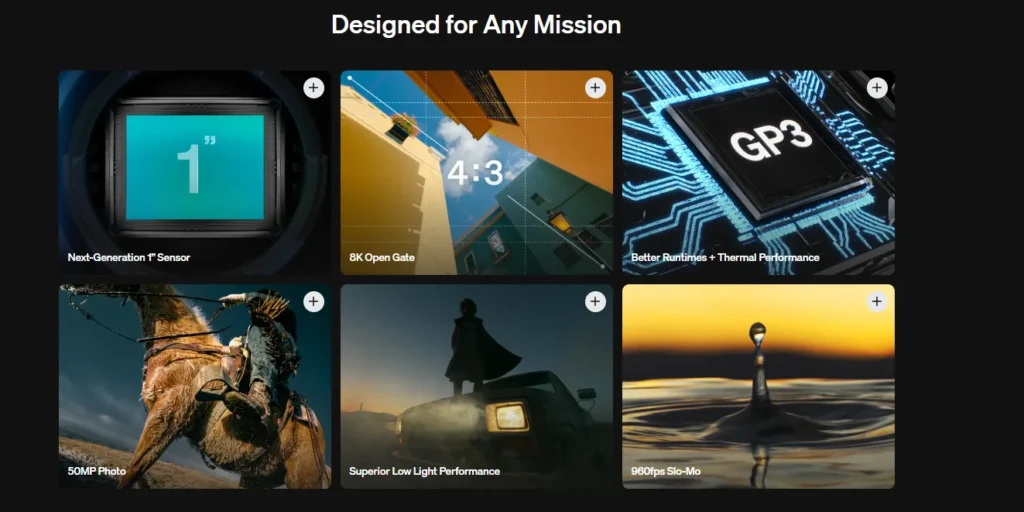 GoPro Mission 1 Pro designed