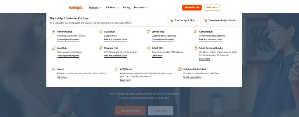 HubSpot feature