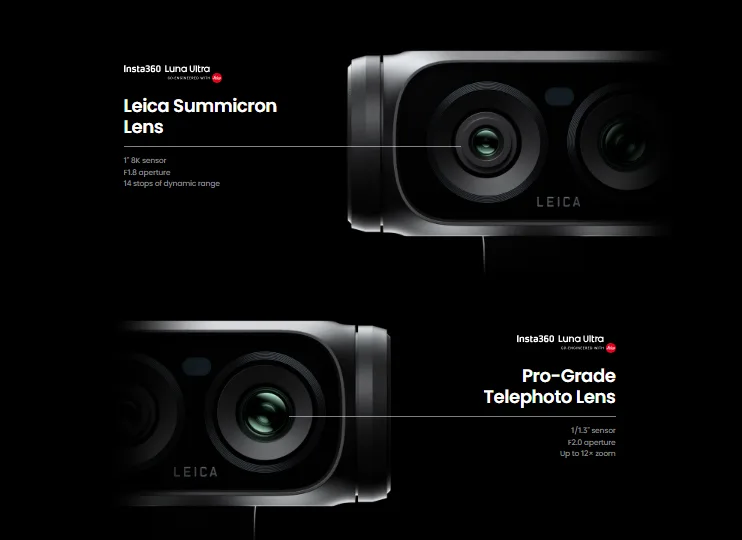 Insta360 Luna Ultra lens