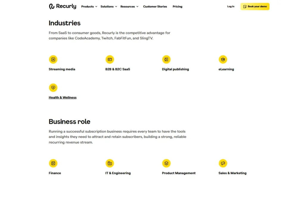 Recurly features