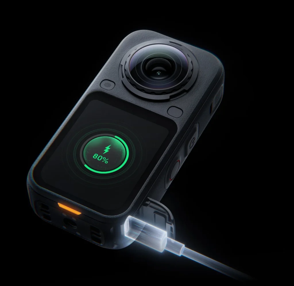insta360 x6 battery life