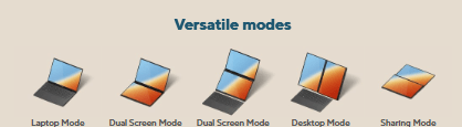 ASUS Zenbook DUO modes