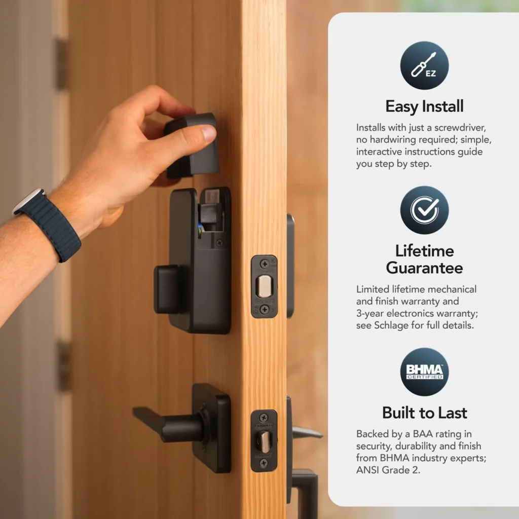 Schlage Sense Pro install